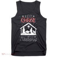 Keep Christ In Christmas Nativity Jesus Christian Christmas Tank Top thumb 0