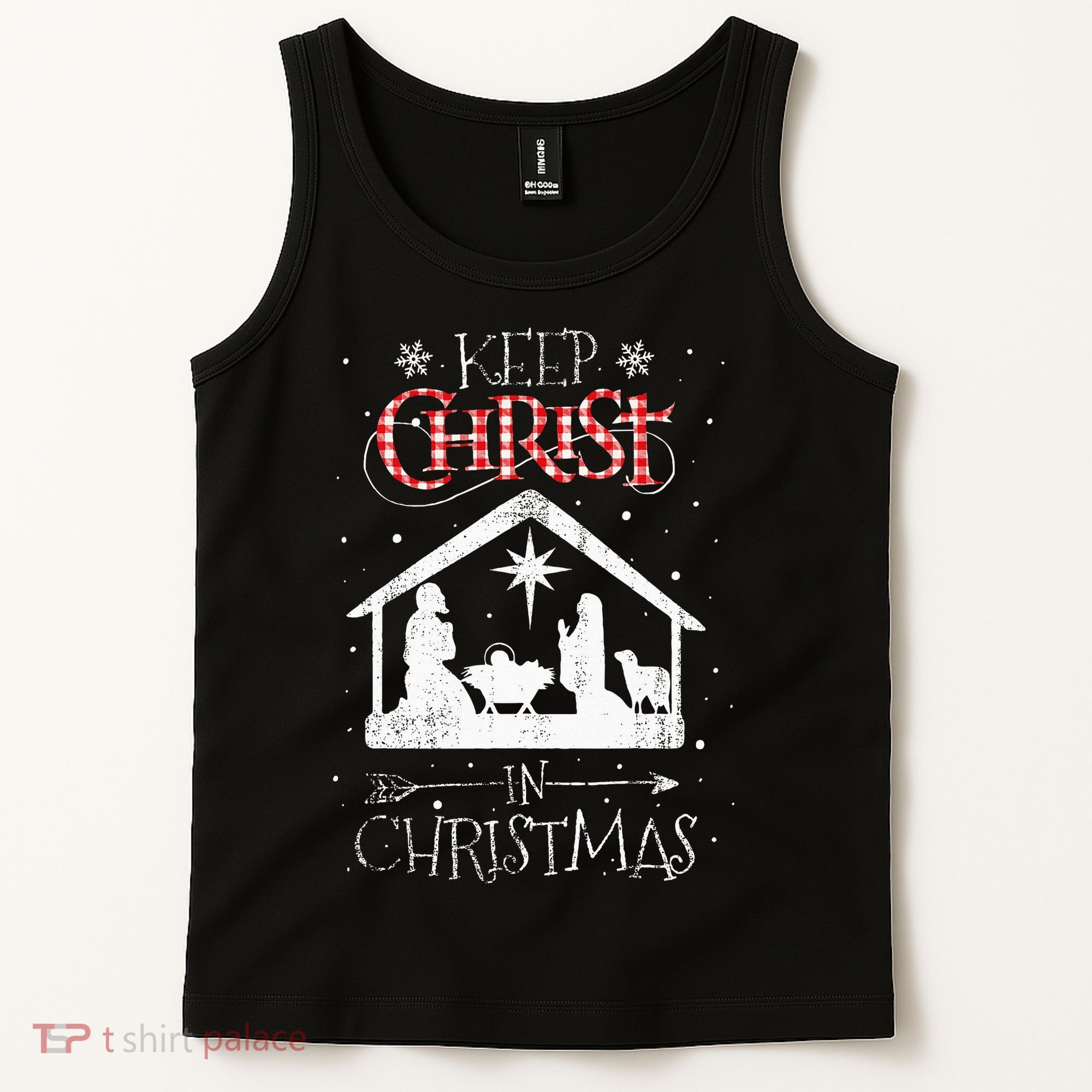Keep Christ In Christmas Nativity Jesus Christian Christmas Tank Top