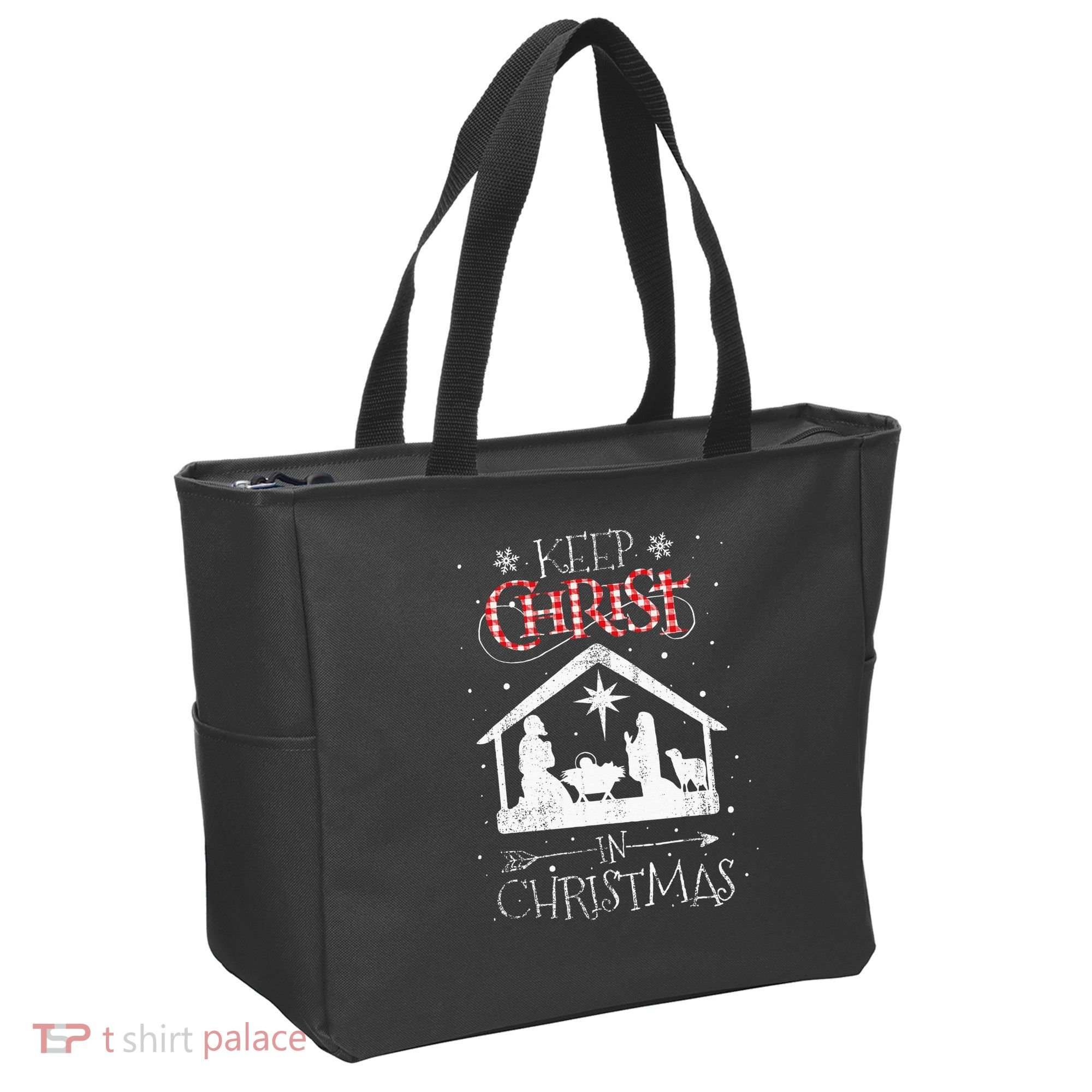 Keep Christ In Christmas Nativity Jesus Christian Christmas Tote Bag