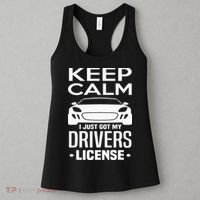 Keep Calm I Just Got My Drivers License Funny New Driver Women's Tank Top thumb 3