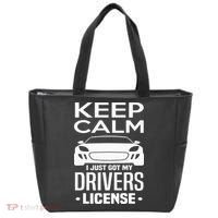 Keep Calm I Just Got My Drivers License Funny New Driver Tote Bag thumb 0