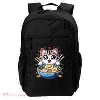 Kawaii Cat Japanese Anime Manga Cat Ramen Backpack thumb 0
