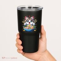 Kawaii Cat Japanese Anime Manga Cat Ramen Tumbler thumb 2