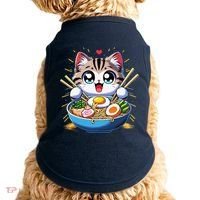 Kawaii Cat Japanese Anime Manga Cat Ramen Doggie Tank thumb 0