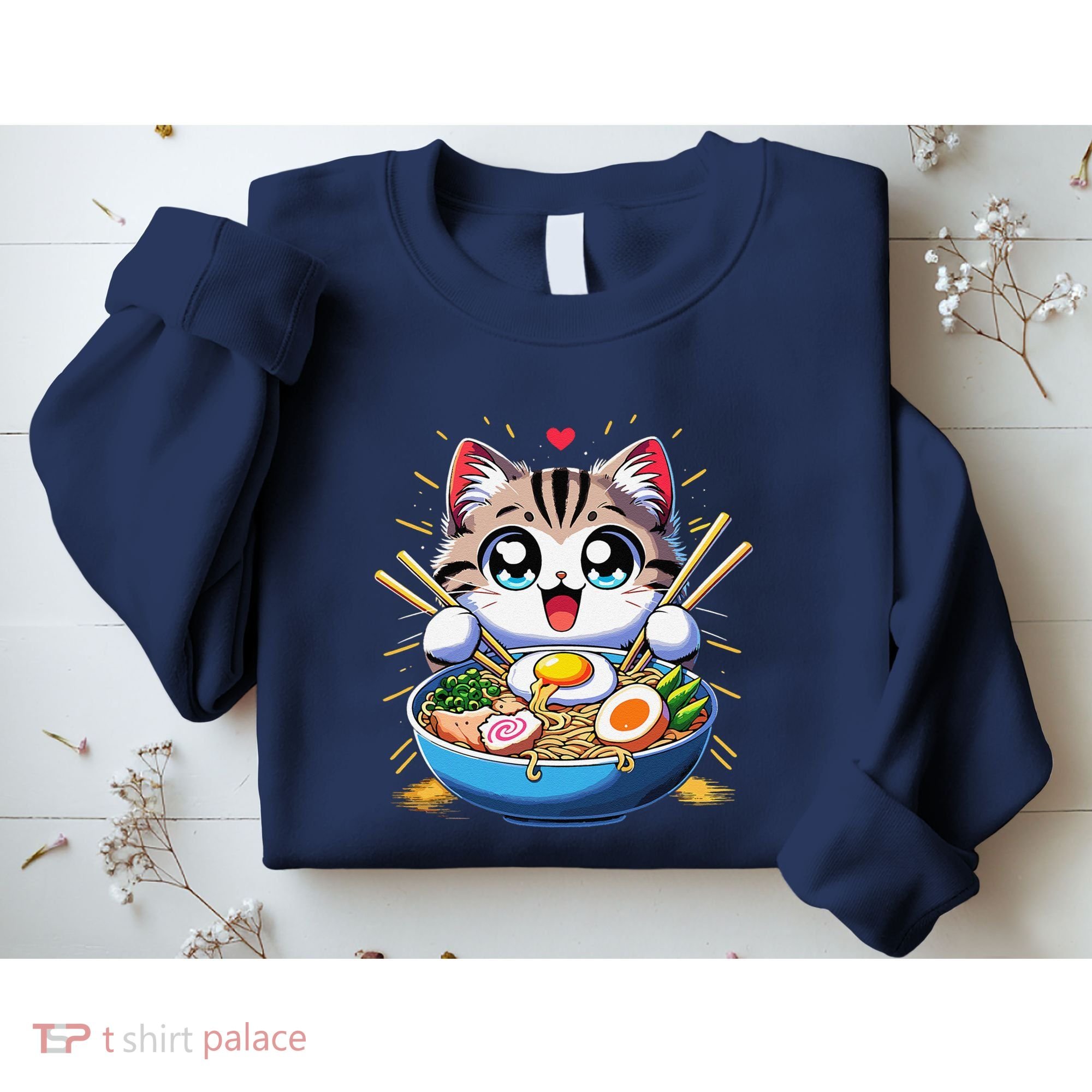 Kawaii Cat Japanese Anime Manga Cat Ramen Sweatshirt