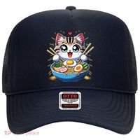 Kawaii Cat Japanese Anime Manga Cat Ramen Hat thumb 0