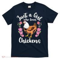 Kids Chicken Just A Girl Who Loves Chickens T-Shirt thumb 0