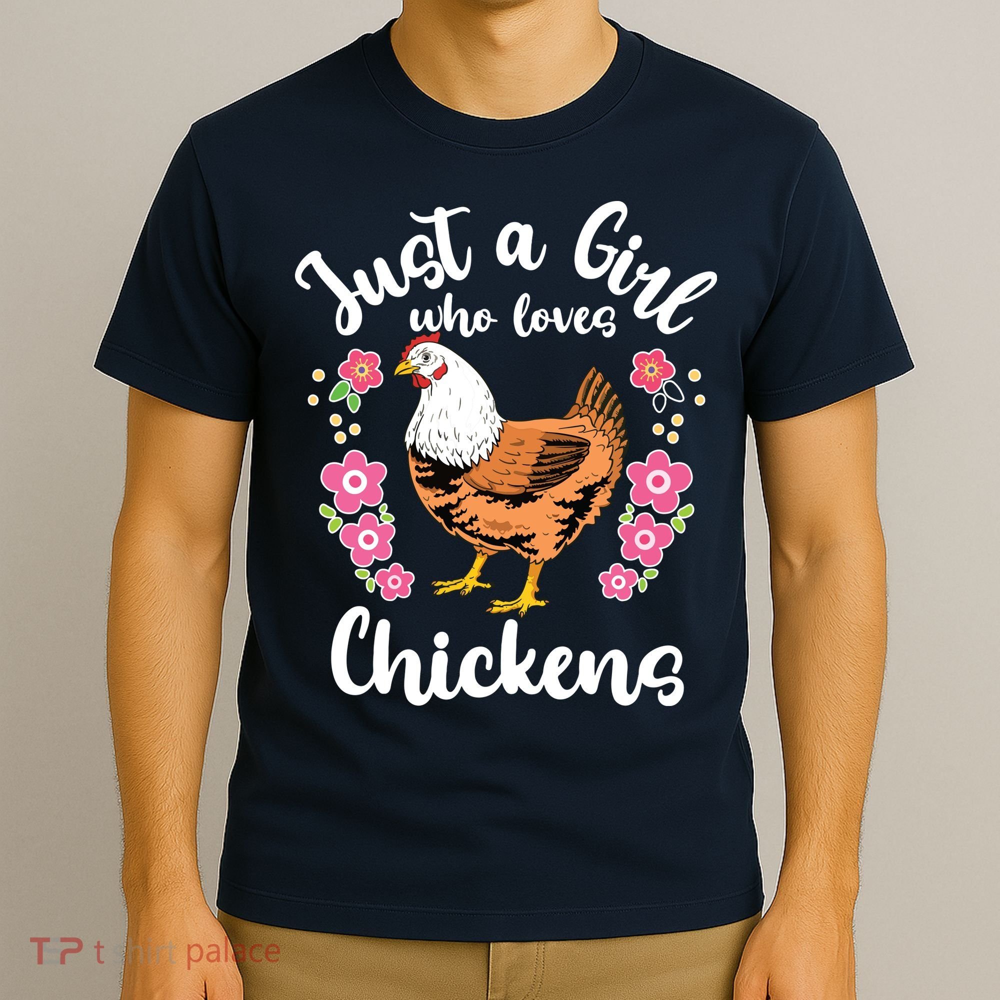 Kids Chicken Just A Girl Who Loves Chickens T-Shirt