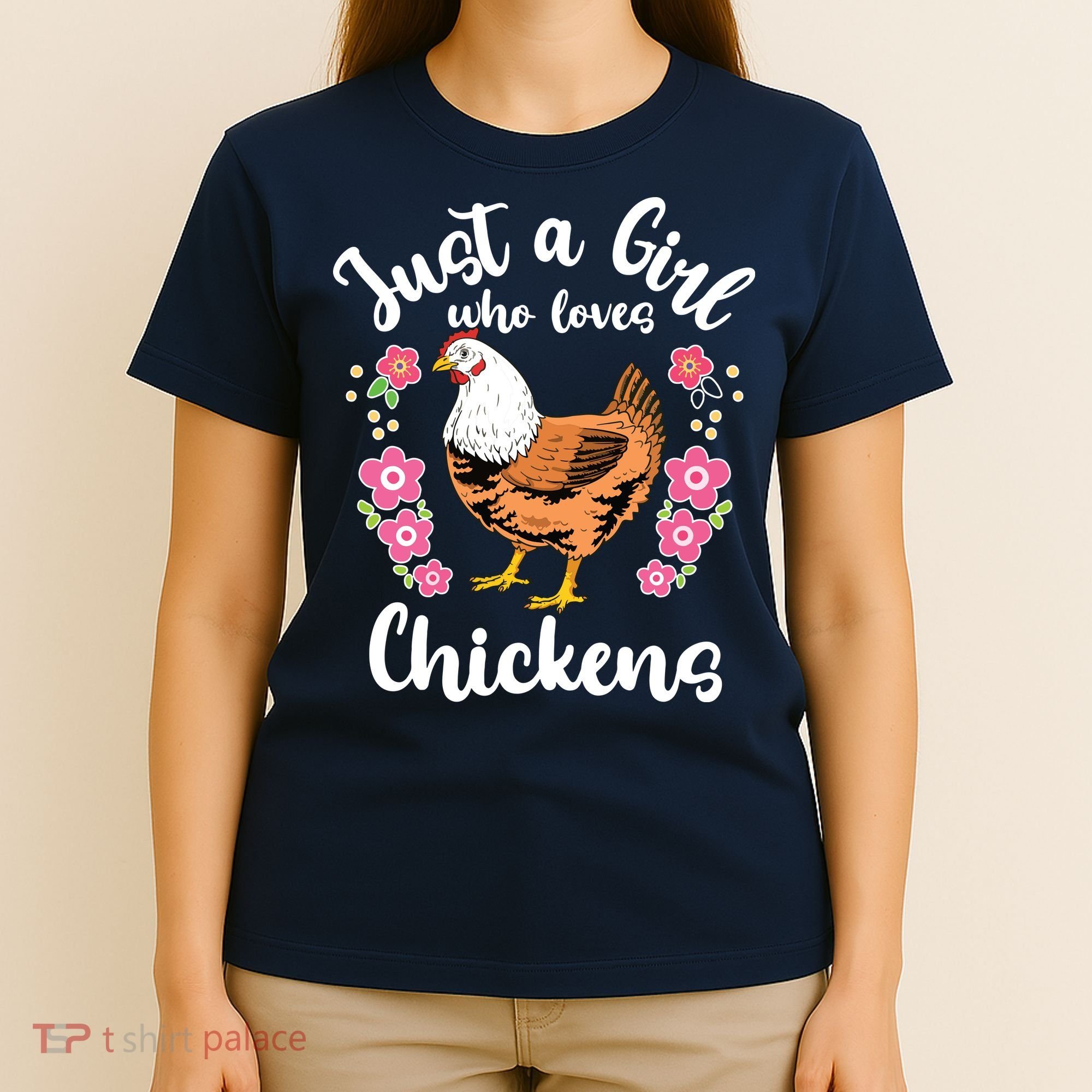 Kids Chicken Just A Girl Who Loves Chickens T-Shirt