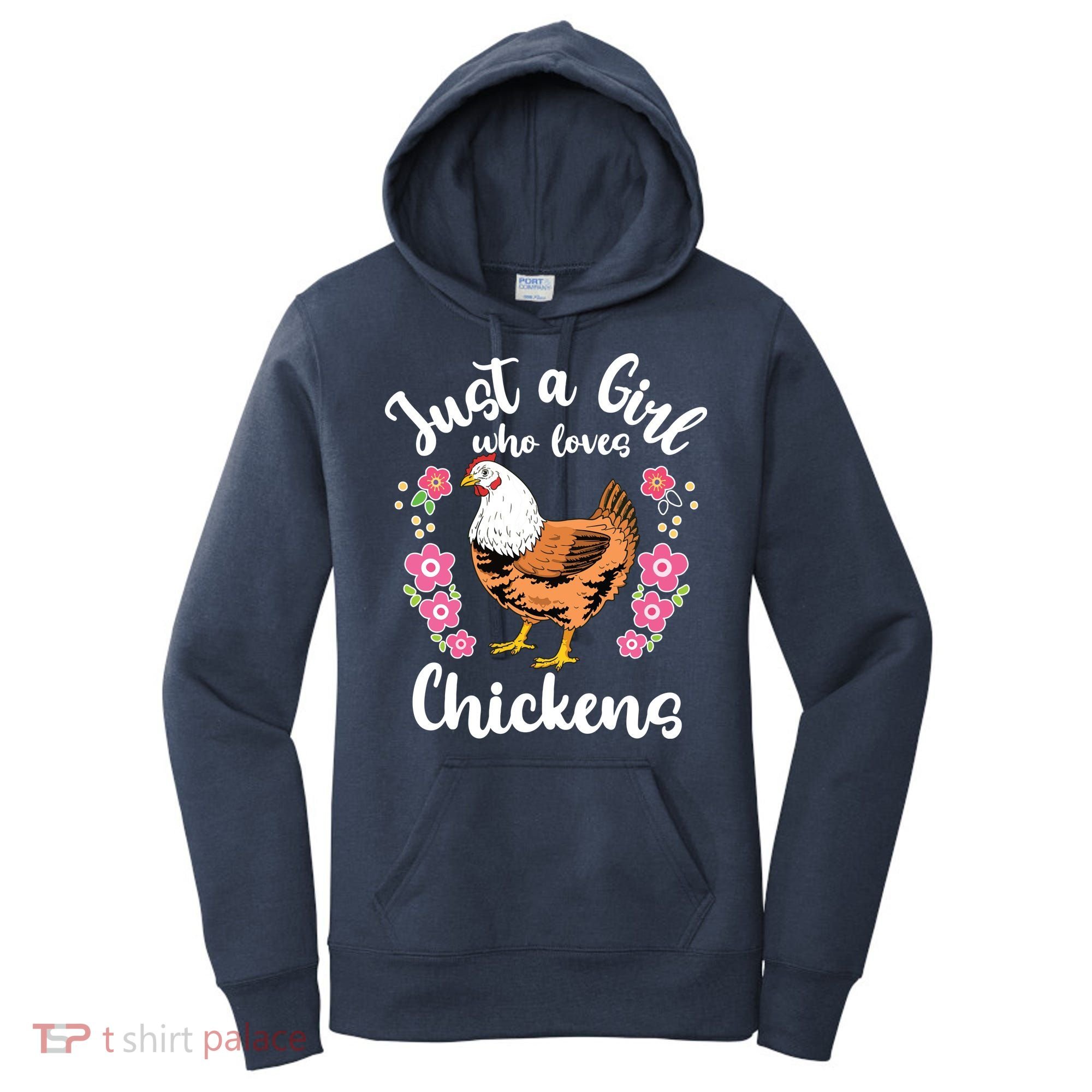 Kids Chicken Just A Girl Who Loves Chickens Women's Hoodie