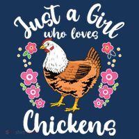 Kids Chicken Just A Girl Who Loves Chickens Women's Tank Top thumb 5