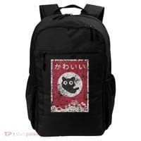 Kawaii Cat Japanese Black Anime Cat Backpack thumb 0