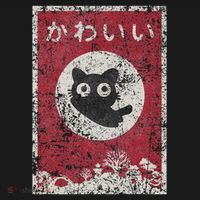 Kawaii Cat Japanese Black Anime Cat Toddler Hoodie thumb 2