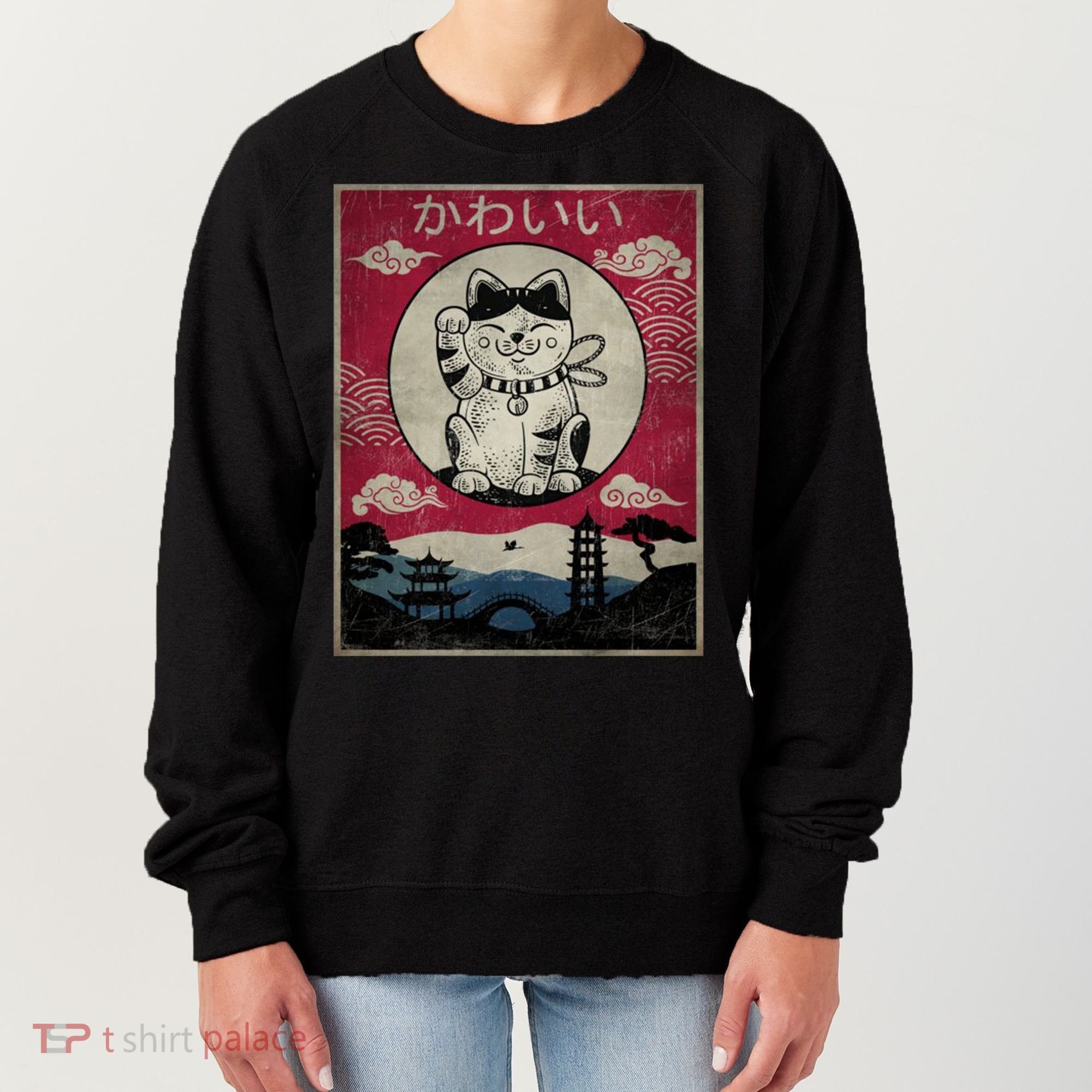 Kawaii Cat Japanese Women's Sweatshirt