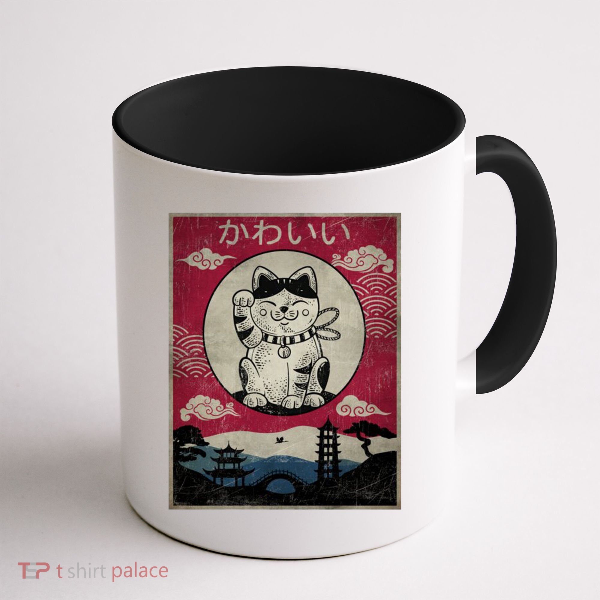 Kawaii Cat Japanese Coffee Mug