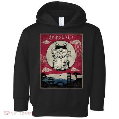 Kawaii Cat Japanese Toddler Hoodie