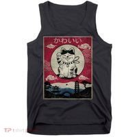 Kawaii Cat Japanese Tank Top thumb 0