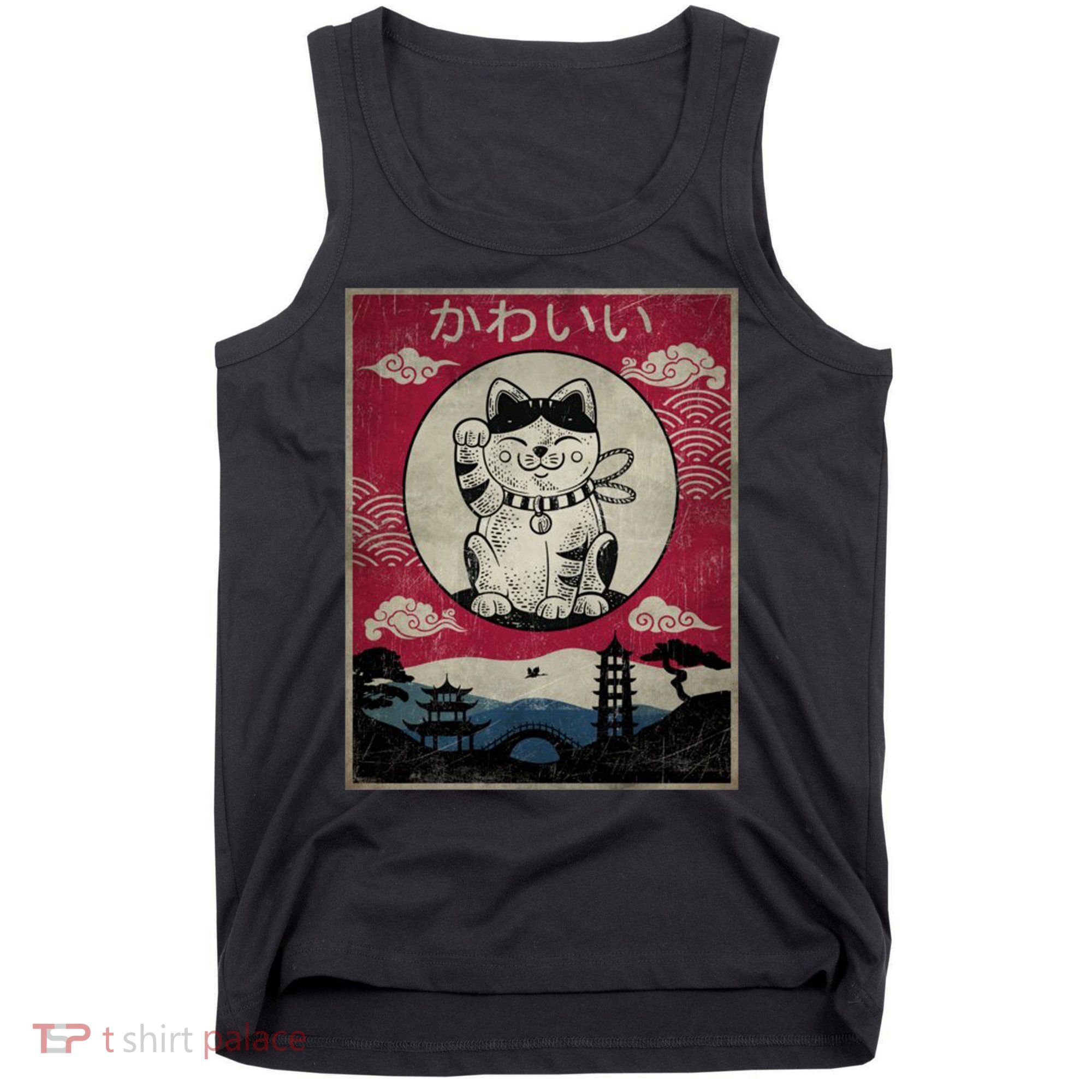 Kawaii Cat Japanese Tank Top