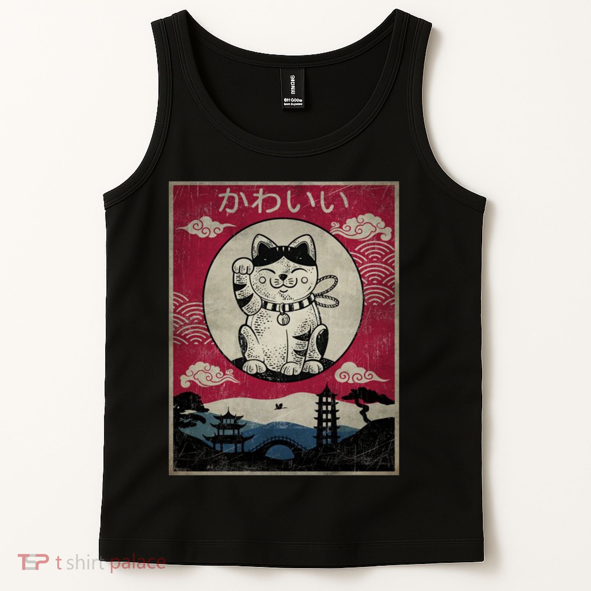 Kawaii Cat Japanese Tank Top