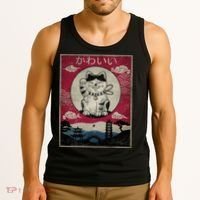Kawaii Cat Japanese Tank Top thumb 3
