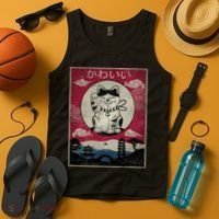 Kawaii Cat Japanese Tank Top thumb 4