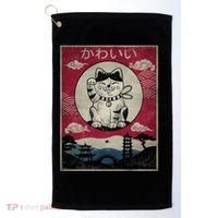 Kawaii Cat Japanese Golf Towel thumb 0