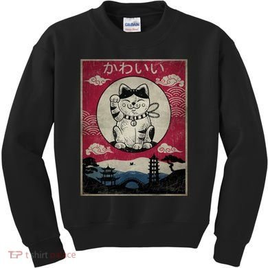 Kawaii Cat Japanese Kids Sweatshirt
