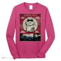 Kawaii Cat Japanese Long Sleeve Shirt thumb 0
