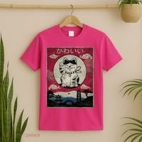 Kawaii Cat Japanese T-Shirt thumb 2
