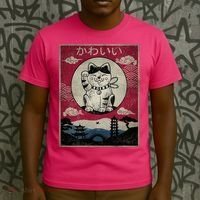 Kawaii Cat Japanese T-Shirt thumb 3