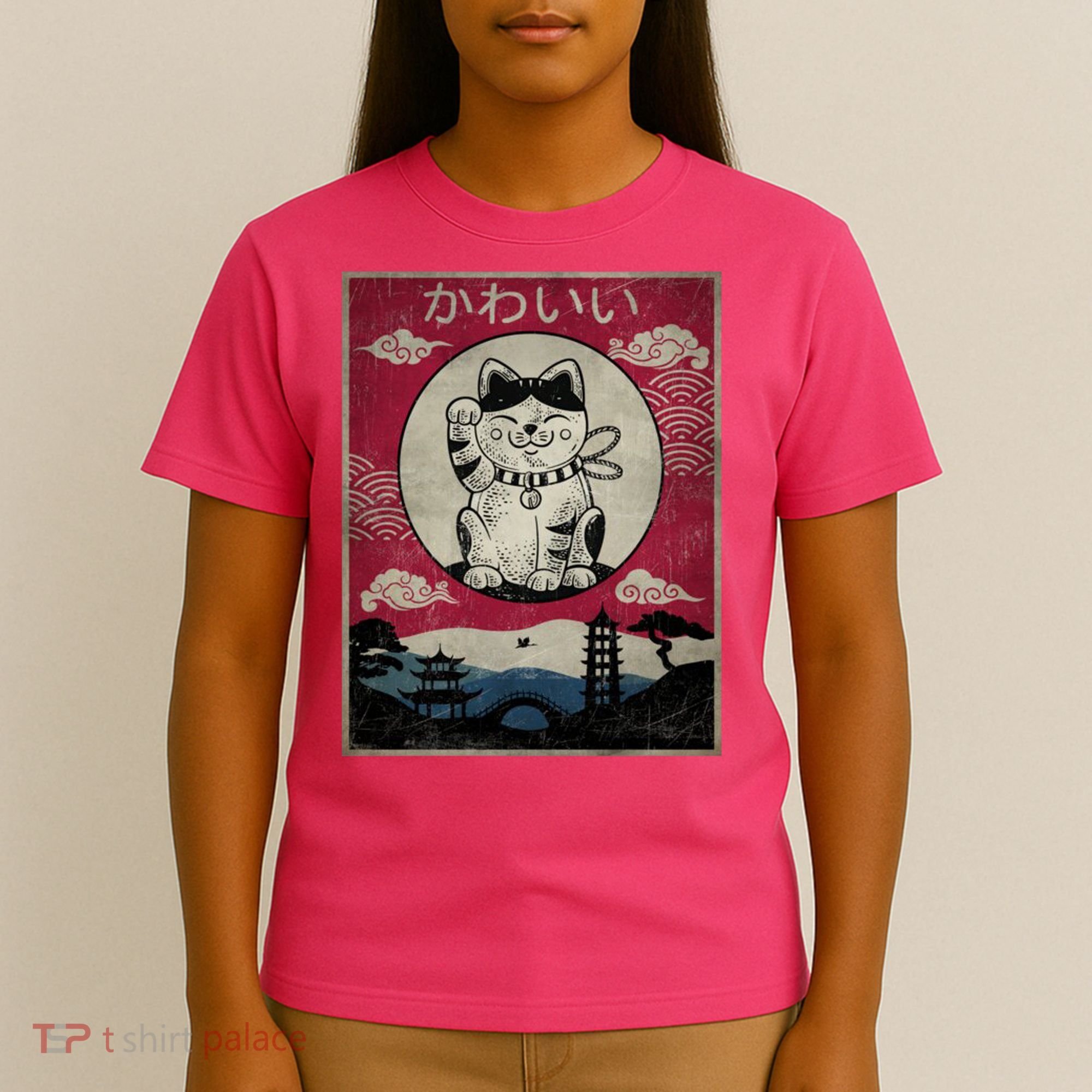 Kawaii Cat Japanese T-Shirt