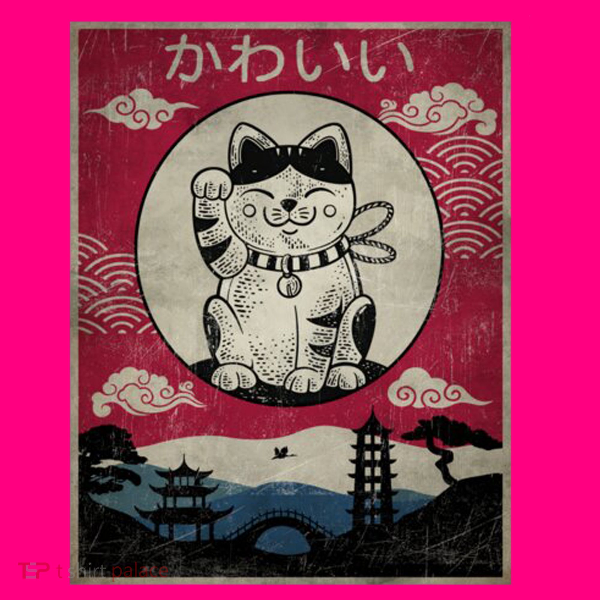 Kawaii Cat Japanese Mousepad