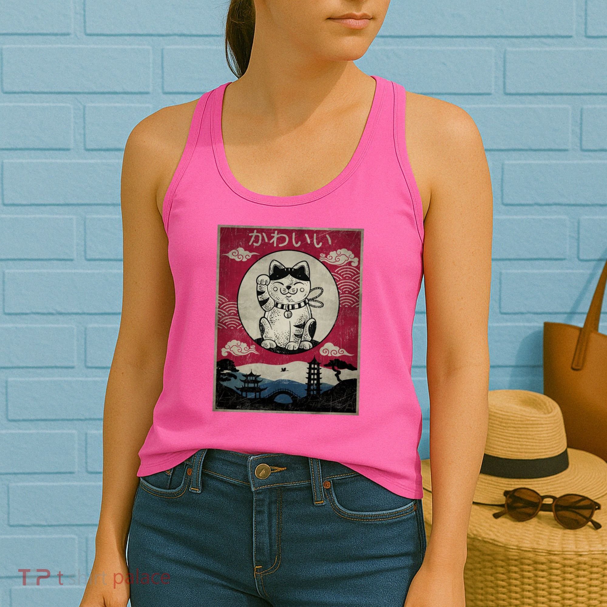 Kawaii Cat Japanese Women's Tank Top
