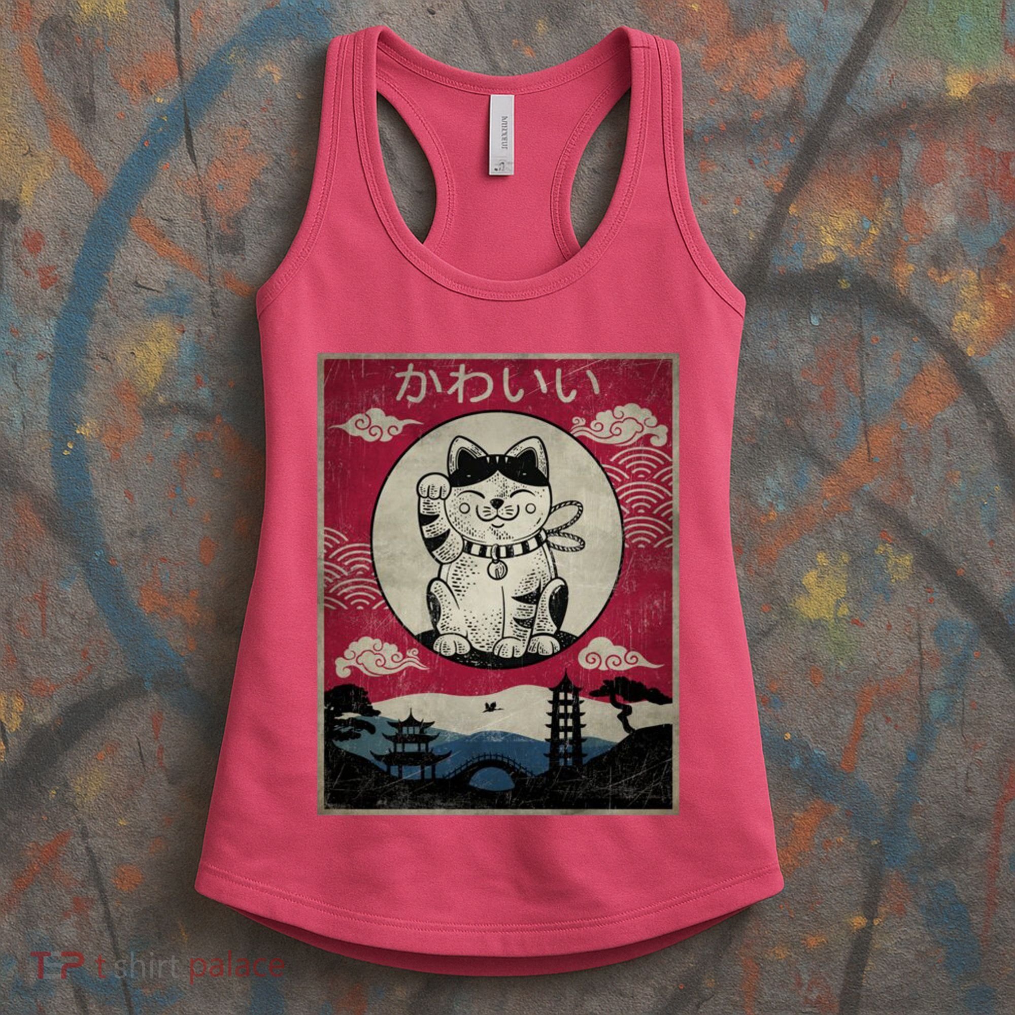 Kawaii Cat Japanese Women's Tank Top