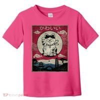 Kawaii Cat Japanese Toddler T-Shirt thumb 0