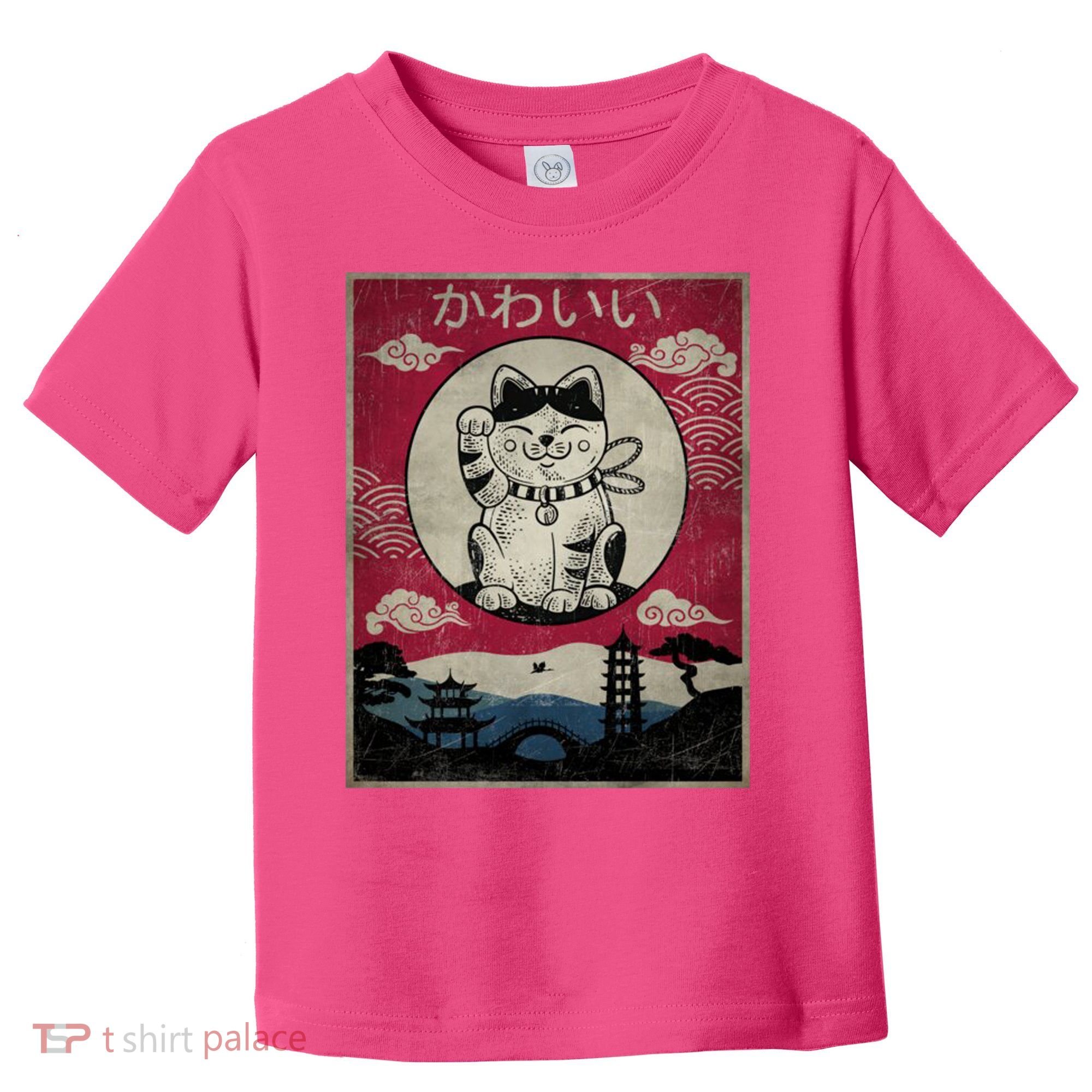 Kawaii Cat Japanese Toddler T-Shirt