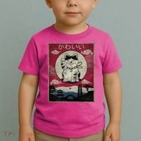 Kawaii Cat Japanese Toddler T-Shirt thumb 2
