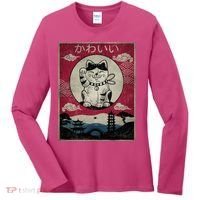 Kawaii Cat Japanese Women's Long Sleeve Shirt thumb 0