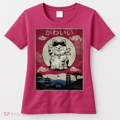 Kawaii Cat Japanese Women's T-Shirt