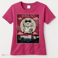 Kawaii Cat Japanese Women's T-Shirt thumb 0