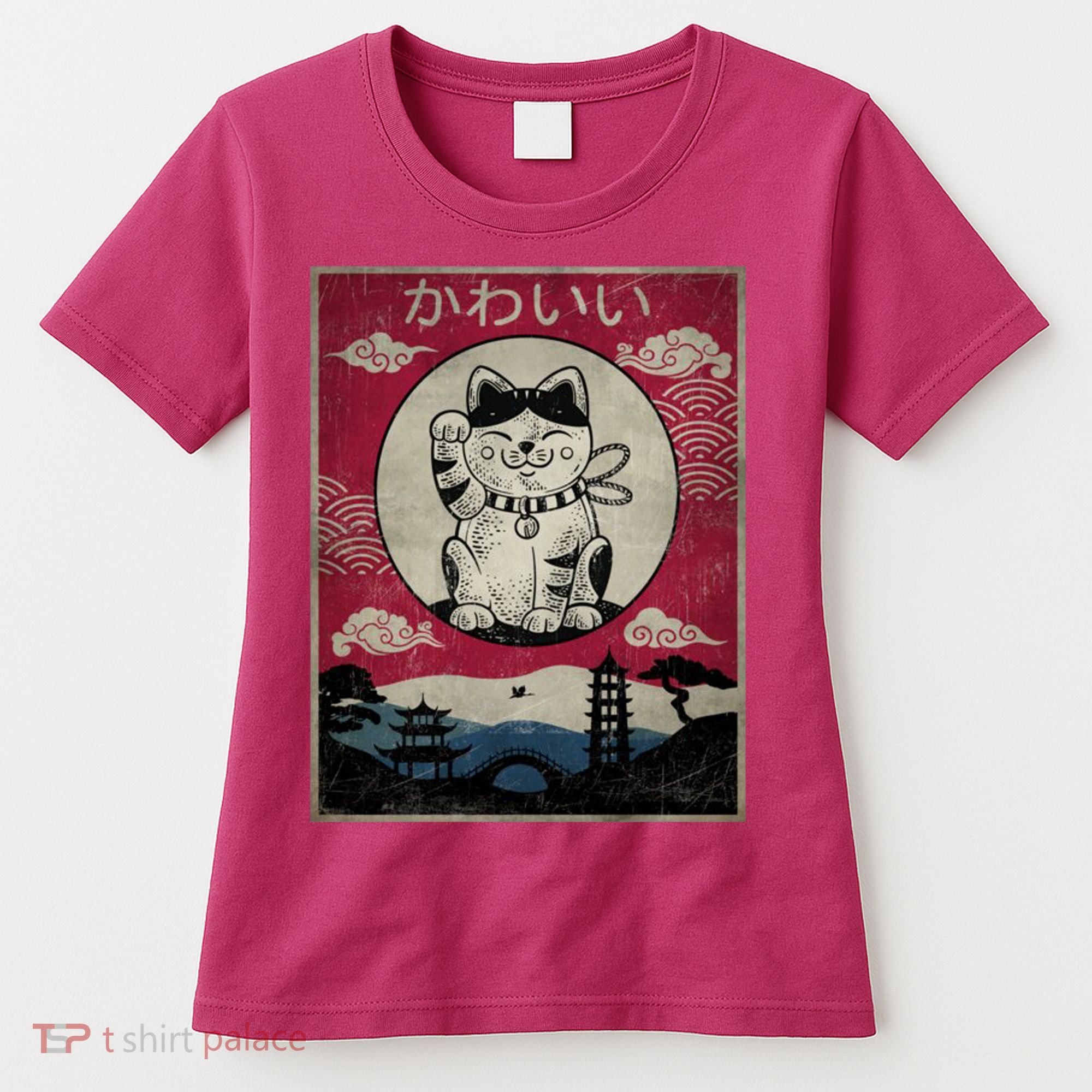 Kawaii Cat Japanese Women's T-Shirt
