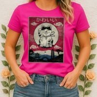 Kawaii Cat Japanese Women's T-Shirt thumb 2