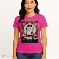 Kawaii Cat Japanese Women's T-Shirt thumb 4