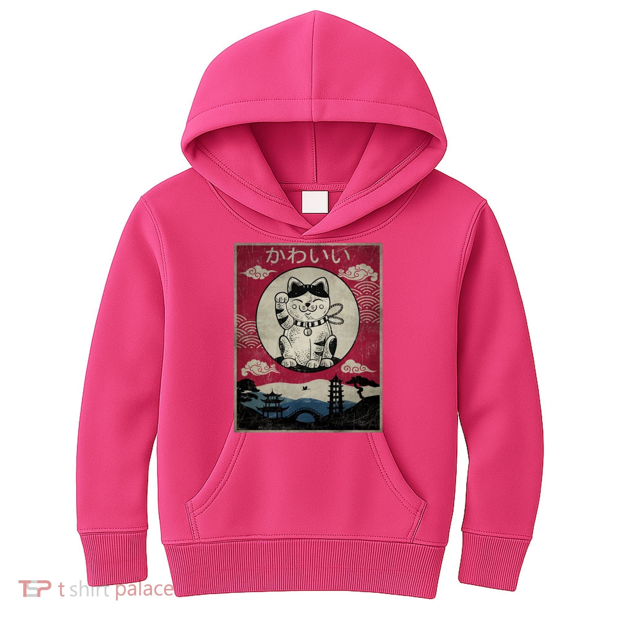 Kawaii Cat Japanese Kids Hoodie