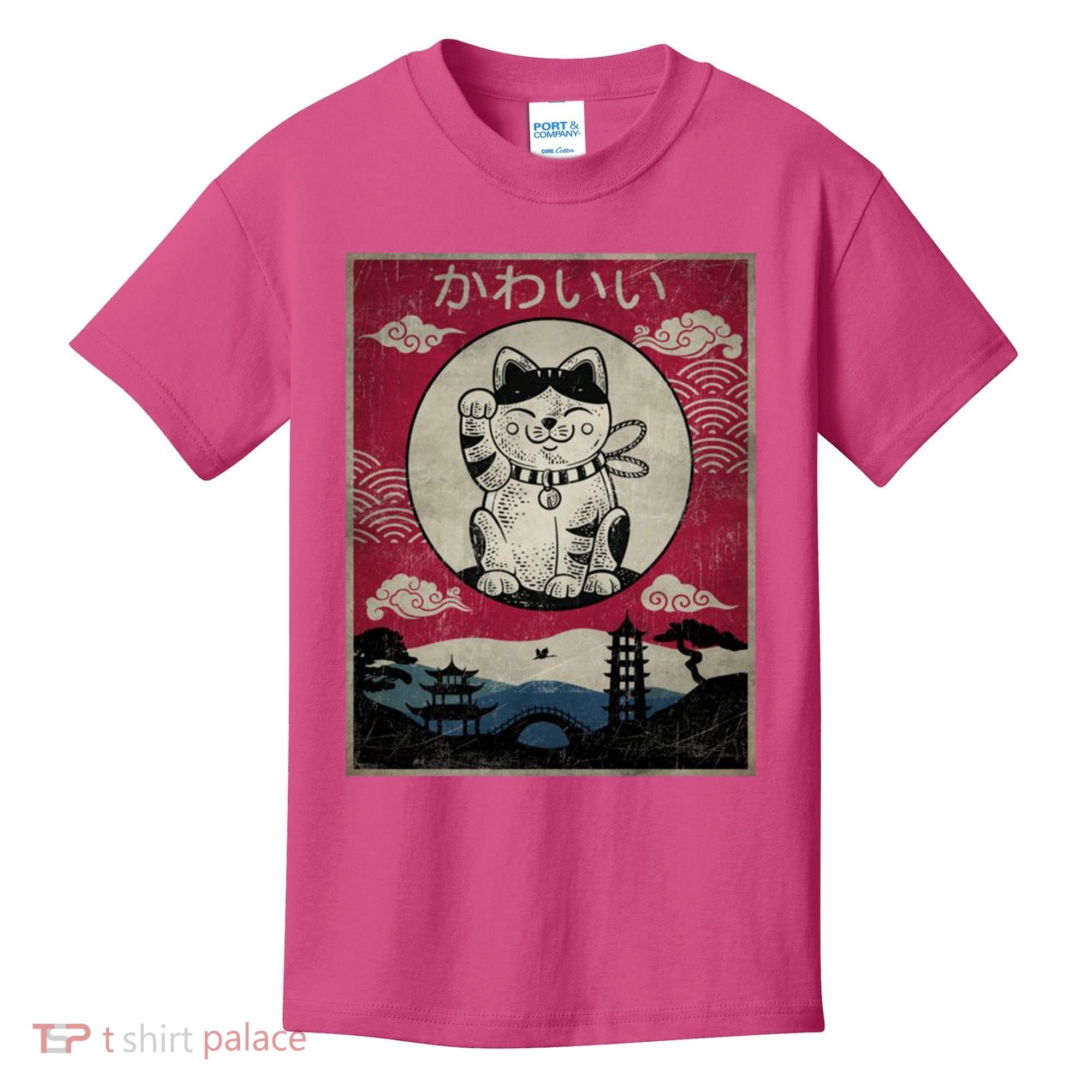 Kawaii Cat Japanese Kids T-Shirt