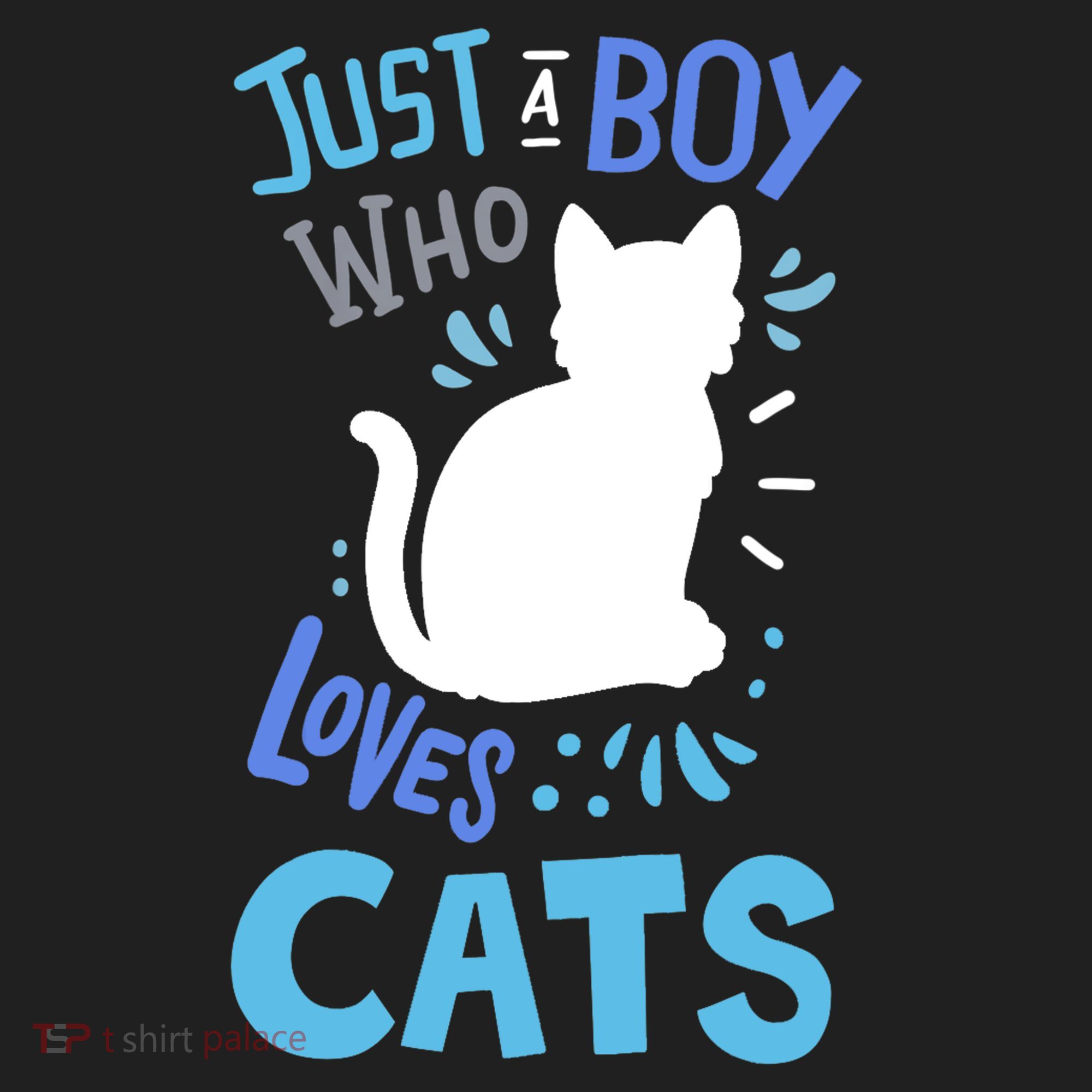 Kids Cat Just A Boy Who Loves Cats Gift For Cat Lovers TShirt Beanie
