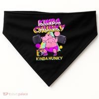 Kinda Chunky Kinda Hunky, Bodybuilding Gym USA-Made Doggie Bandana thumb 0