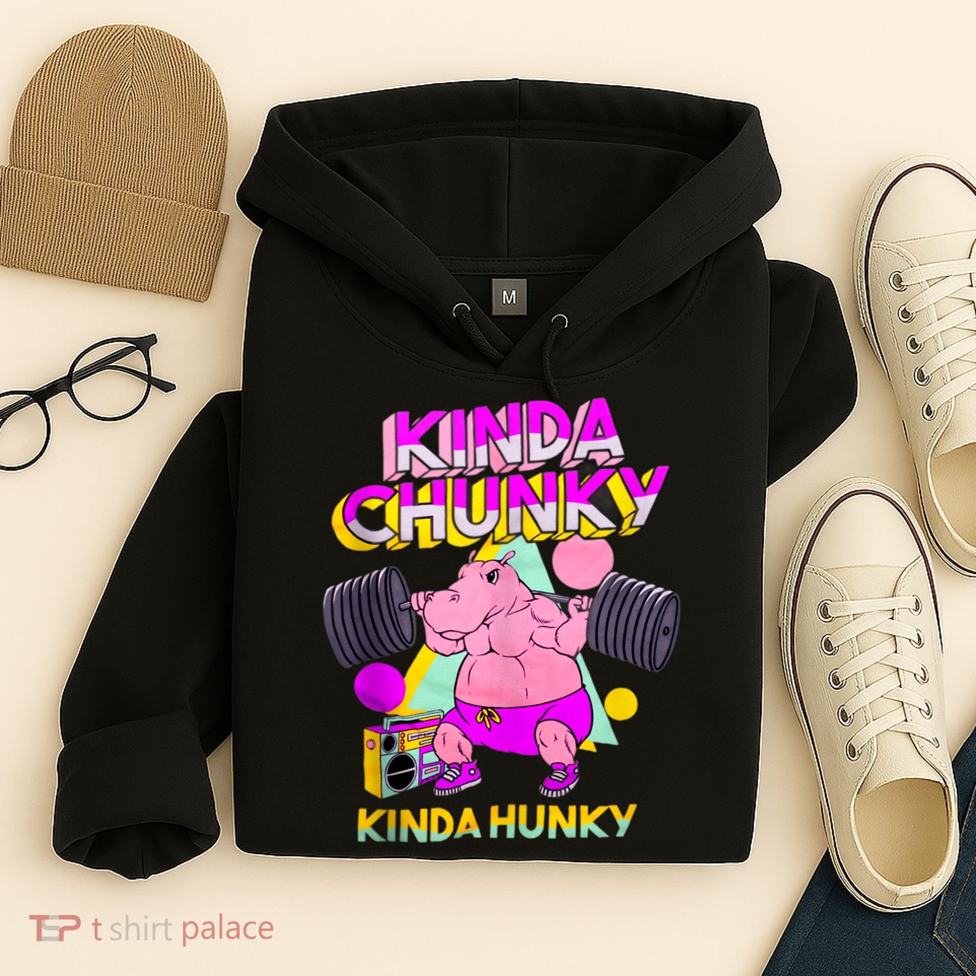 Kinda Chunky Kinda Hunky, Bodybuilding Gym Hoodie