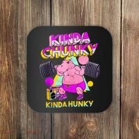 Kinda Chunky Kinda Hunky, Bodybuilding Gym Coaster thumb 0