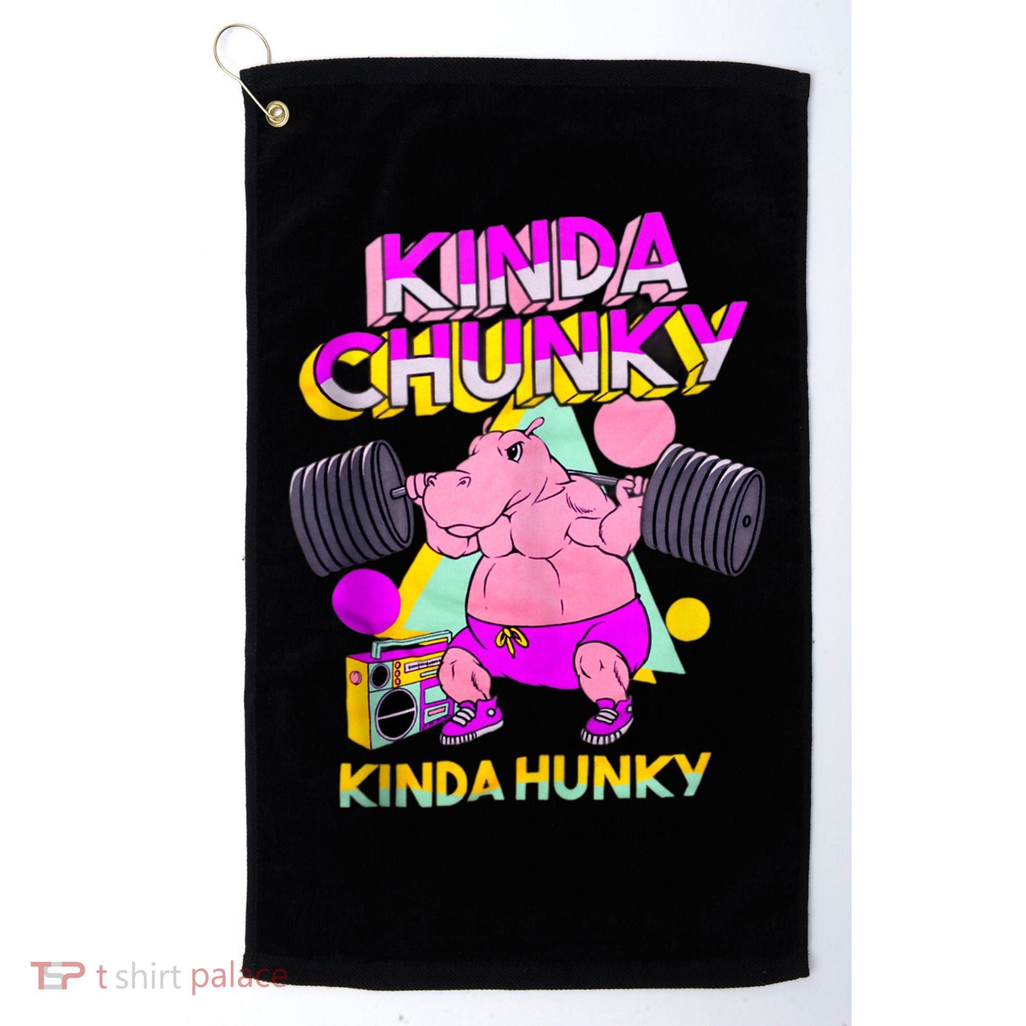 Kinda Chunky Kinda Hunky, Bodybuilding Gym Golf Towel